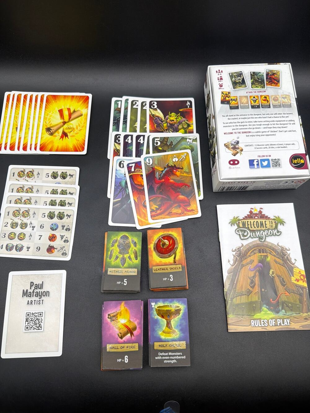 Welcome To The Dungeon Iello Card Game Complete Masato Uesugi Strategy Bluffing